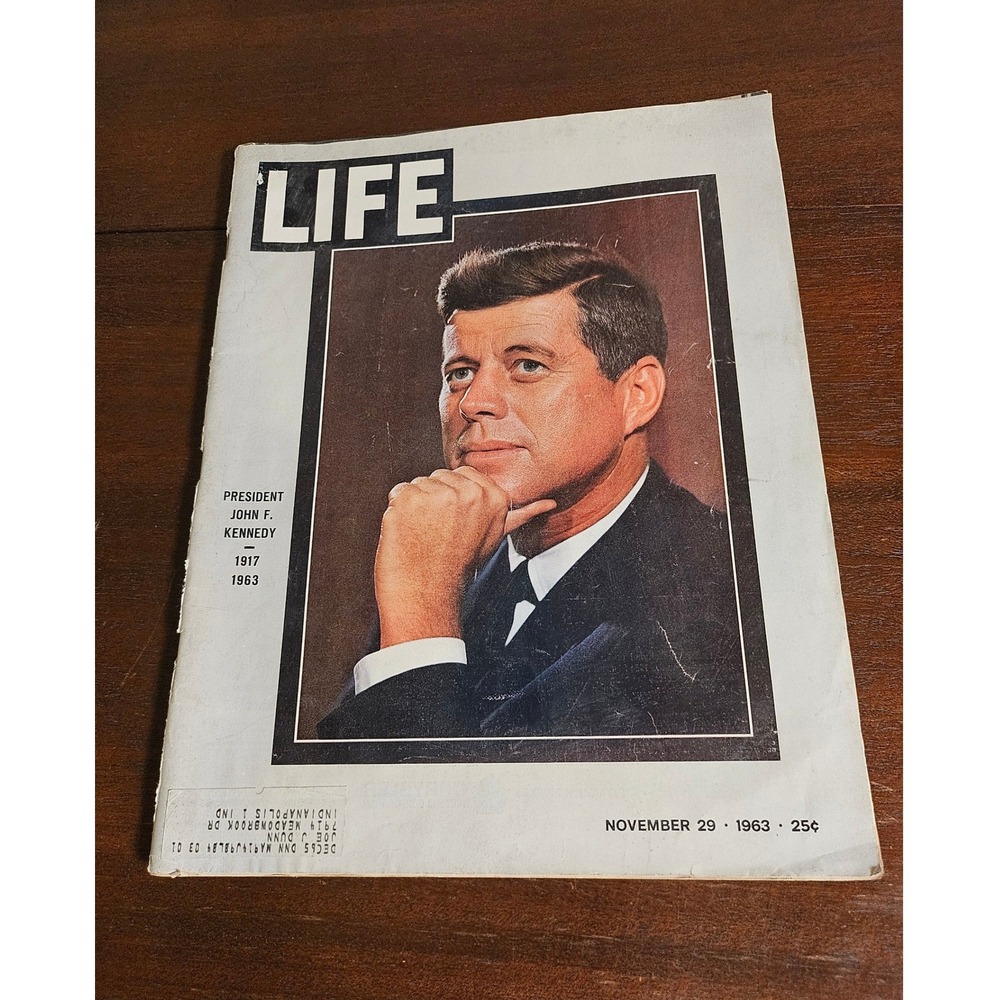 Life Magazine Memorial Edition Adult White JFK November 29 1963 Vintage